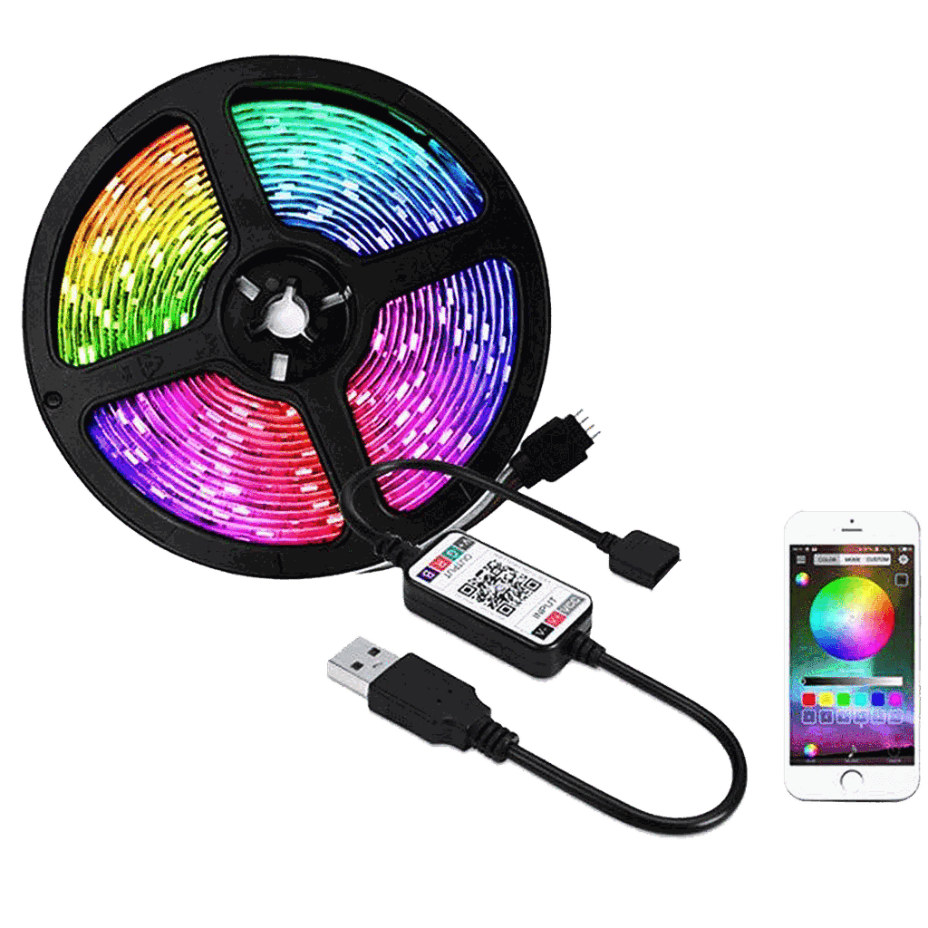 Cinta LED RGB Bluetooth 5m-Plus0130
