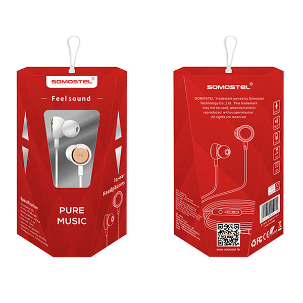 Somostel Audífonos Earphones Feel Sound(+3. Dto: 10.57%)-SMSCJ04