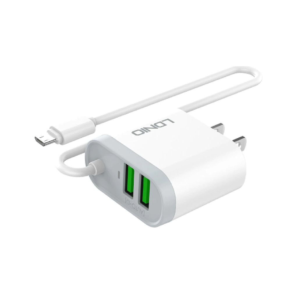 Cargador  Inteligente LDNIO Tipo C + Doble Carga USB 3.1(+3. Dto: 14.91%)- A-A322