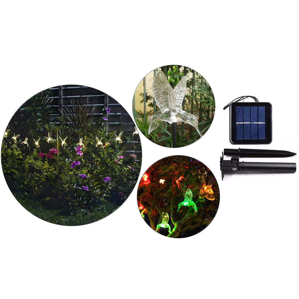 Guirnalda Solar Impermeable Tipo Colibrí, 40 Puntos(+3. Dto: 14.91%)-LED-Y-32
