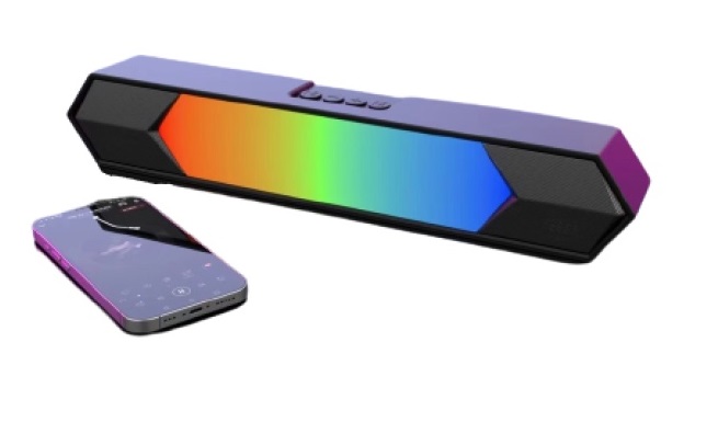 Barra de Sonido Bluetooth, Recargable con Luces LED y Radio FM((+3. Dto: 10.65%))-A40