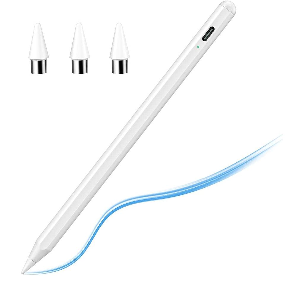 Lápiz Óptico Recargable, Punta Fina para Pantallas Táctiles Apple(2da. Generación)(+3. Dto: 16.68%)-STYLUSPENMAX