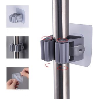 Soporte Adhesivo de Pared para Escobas y Trapeadores(+3. Dto:16.67%)-LD-486