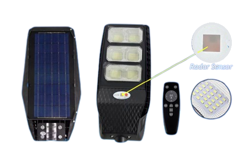 Lámpara, Luminaria Solar 300W,IP66, con Panel Integrado + Control Remoto (52cm x 25cm)(+3. Dto: 6.9%)-92345