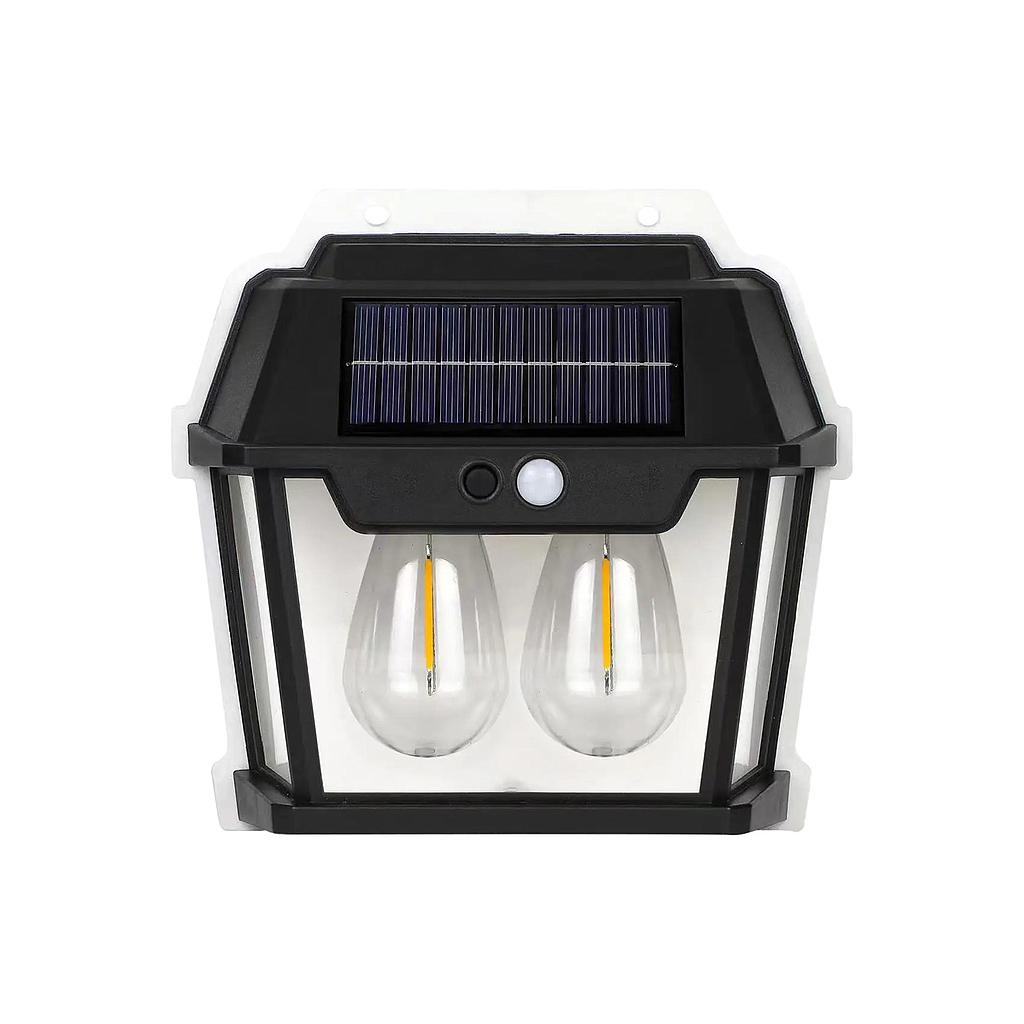 Lámpara Solar Impermeable de Pared, Doble Foco LED, 600 LM-HW999