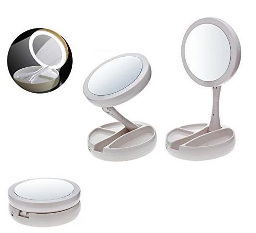 Espejo Plegable Doble Cara con Iluminación LED(+3. Dto: 14.31%)-Plus0252