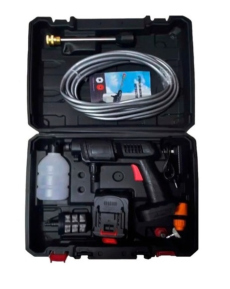 Hidrolavadora a Presión Portátil, Recargable, 24V + Estuche(+3. Dto: 7.7%)-Plus0254