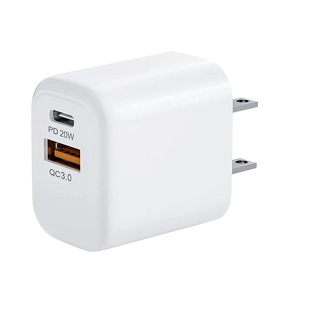 Cargador, Adaptador de Pared Dual Tipo C (20W) y USB 3.0 (15W)(+3. Dto: 25.06%)-P06
