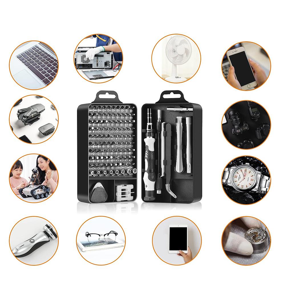 Kit de Herramientas Magnéticas de Reparación (Precisión), 115 en 1(+3. Dto: 10.01%)-SN-1018