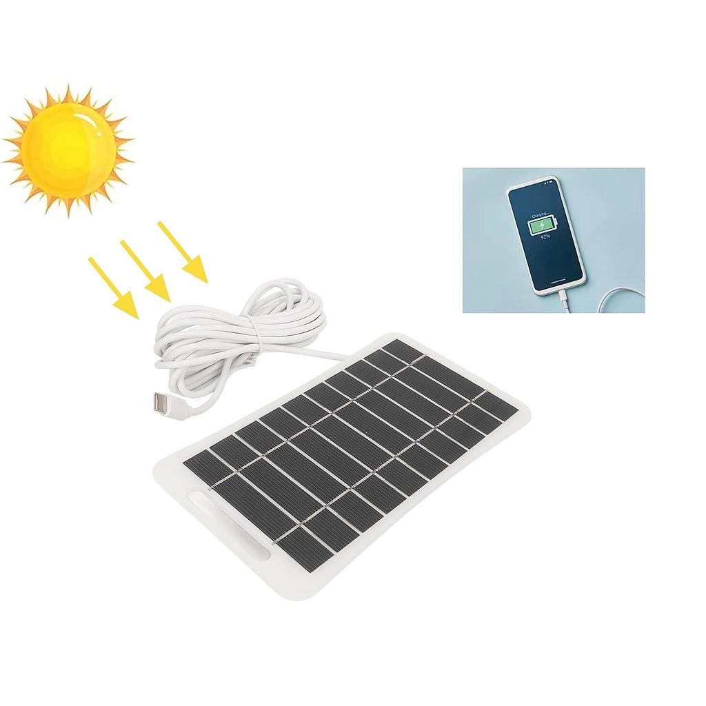 Mini Cargador Solar USB (Panel Solar) 5.2V (15cm x 9.5 cm)(+3. Dto: 16.69%)-Plus0267