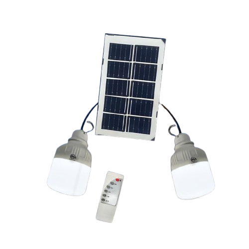 Doble Foco LED 20W Recargable con Panel Solar, Cable de 5 Metros + Control Remoto(+3. Dto: 11.12%)-923-55