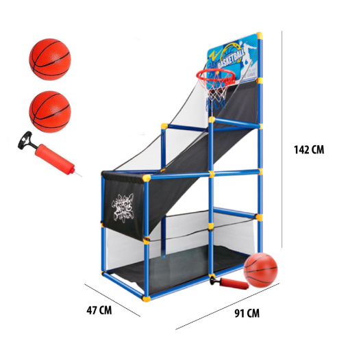 Juego de Baloncesto para Niños, Incluye 2 Pelotas(+3. Dto: 9.1%)-LD-540