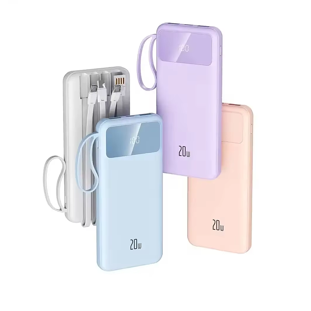 Power Bank, Banco de Energía, 10000mAh, 20W, 4 Cables de Carga(+3. Dto: 8.34%)-SN1113