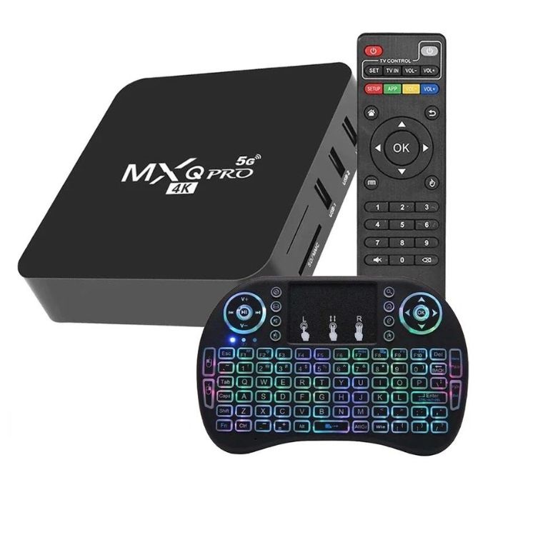 Tv Box, MXQ Pro, 5G, 8K + Teclado Inalámbrico(+3. Dto: 3.57%)-Plus0272