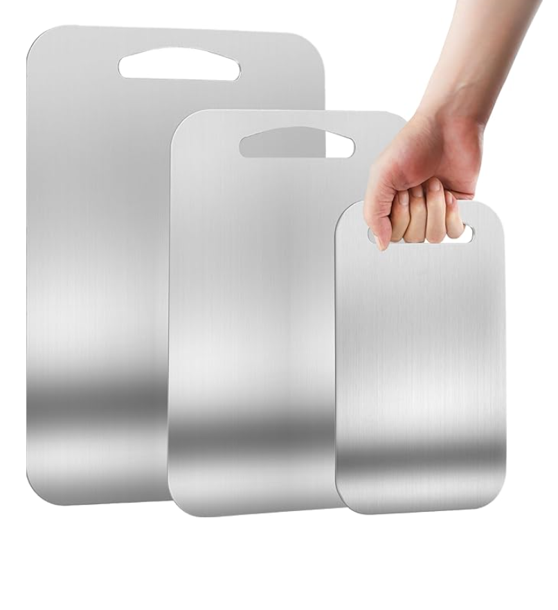 Set, 3 Tablas de Picar de Acero Inoxidable(49x38cm, 44x33cm, 40x30cm)(+3. Dto: 5.56%)-FG1555