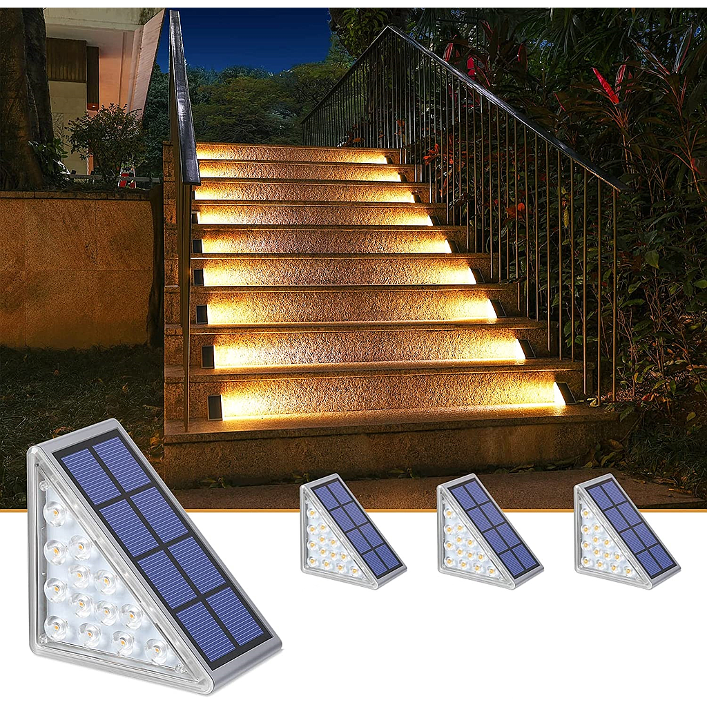 Pack, 2x1. Luz LED Solar Triangular(+3. Dto: 9.1%)-Plus0279