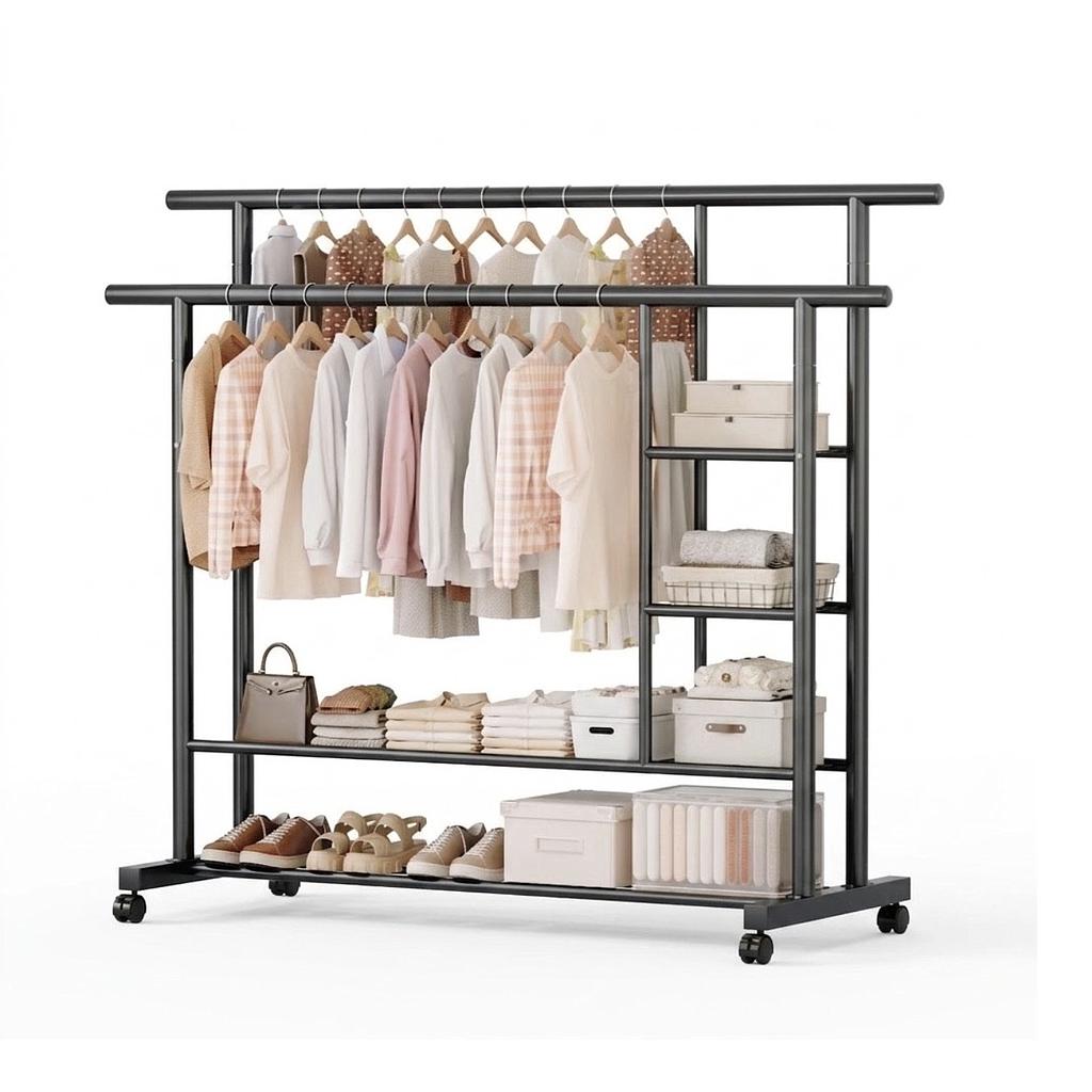 Organizador Metálico Premium para Ropa y Accesorios, 148x150x40cm(+3. Dto: 6.67%)-0055