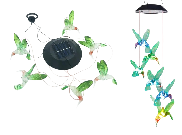 Lámpara Solar Colgante Tipo Colibrí, RGB(+3. Dto:12.43%)-WTD-038