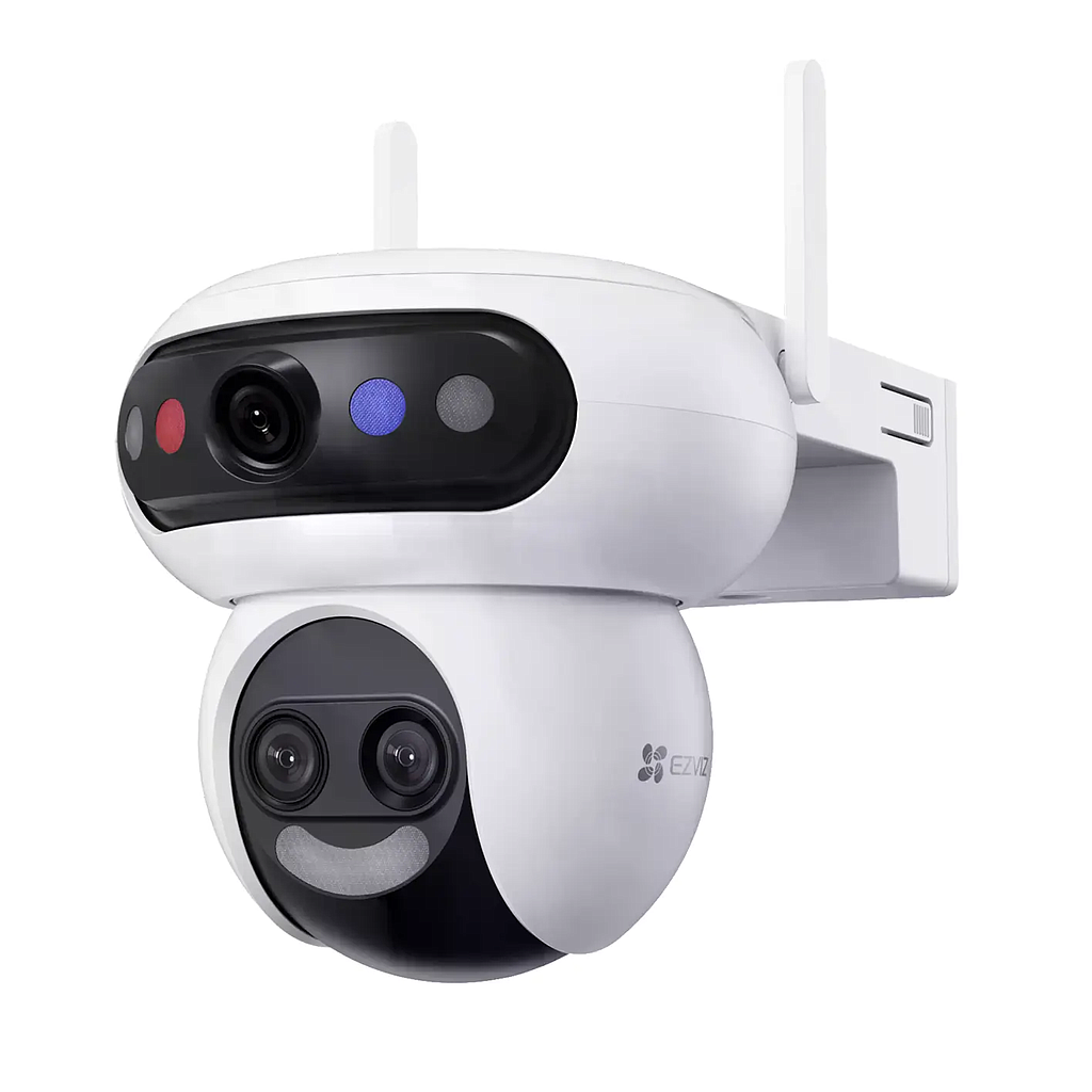 Ezviz, H90F, Cámara Exterior Triple Lente 3K, Luz Advertencia Roja/Azul- (+3. Dto: 1.43%)-CS-H90F-R105