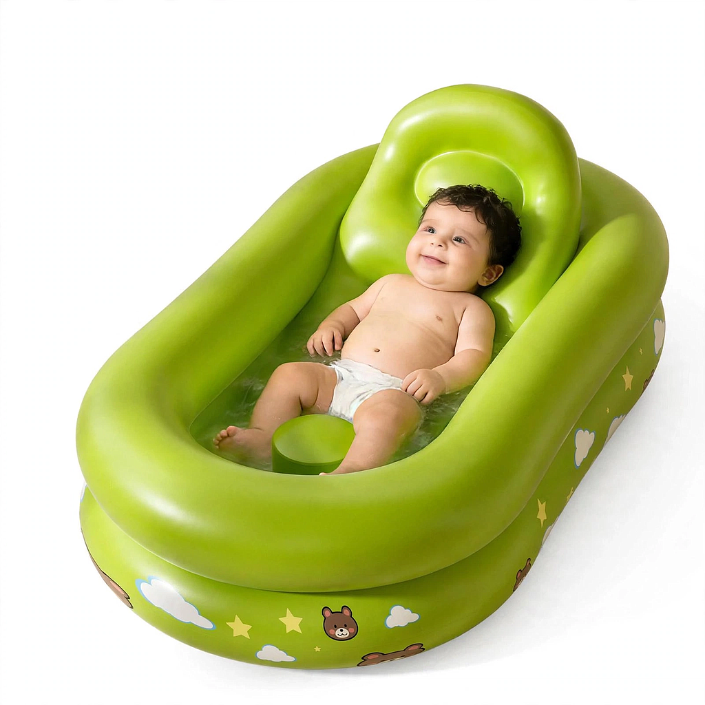 Tina, Bañera Inflable para Bebé, 100(L)x60(An)x30(Al) cm(+3. Dto:5%)-Plus0311
