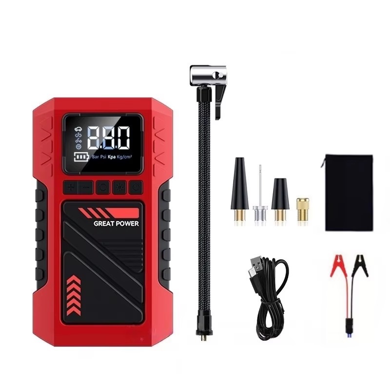 Arrancador de Batería, Inflador de Llantas, Linterna y Power Bank, Portátil(+3. Dto:4.45%)-T-706