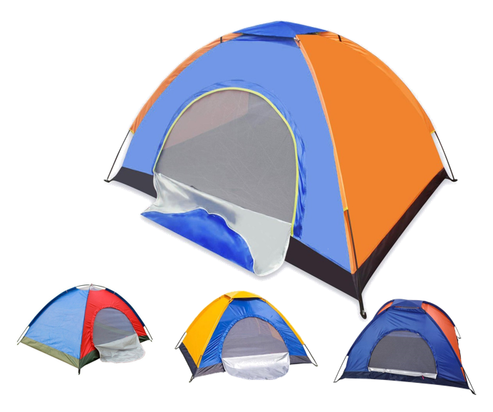 Carpa Camping Impermeable 4 Personas (200x 200x135 cm)-SP102