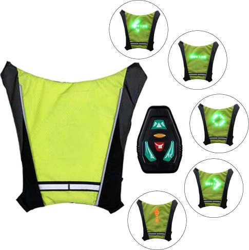 Chaleco Reflectante Recargable con Señales LED de Giro(+3. Dto: 9.32%)-Plus0039