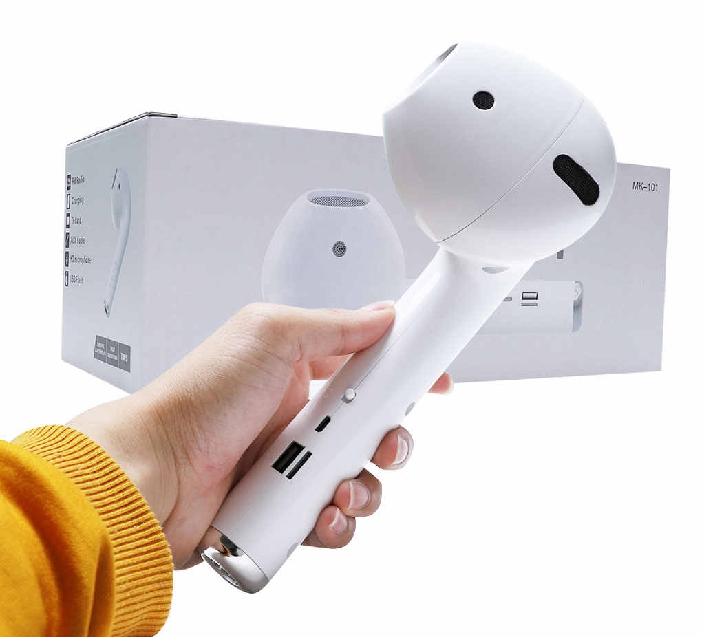 Parlante Bluetooth Recargable Tipo Airpod con USB Flash, TF Card y Radio FM(+3. Dto: 8.34 %)-MK-101