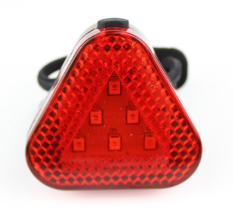 Luz LED Triángulo 3 Tiempos para Bicicleta (Incluye 2 pilas CR2032)-32062