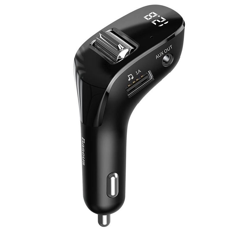 Baseus Reproductor Cargador Bluetooth MP3 con Auxiliar para Vehículo-CCF4001