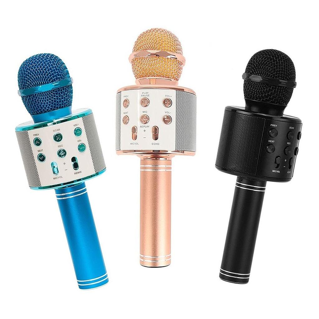 Micrófono Parlante Bluetooth para Karaoke(+3. Dto: 12.52%)-WS-858