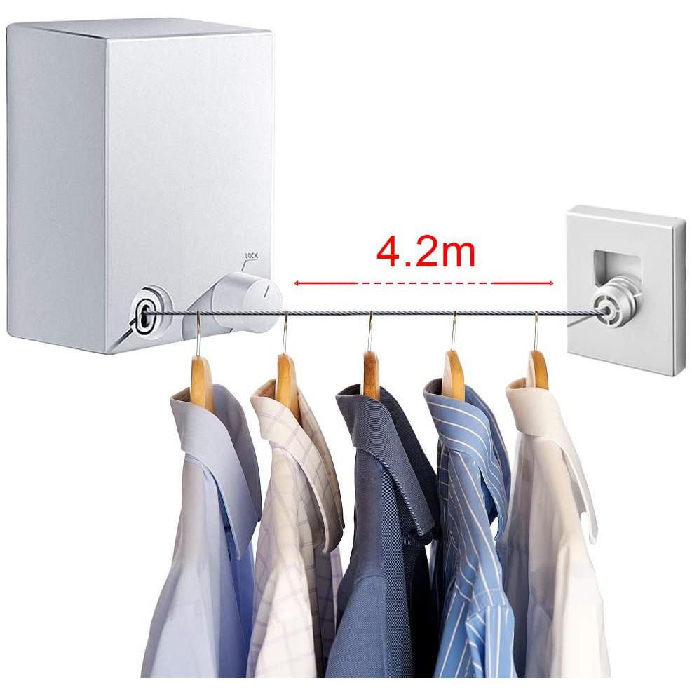Cordel Tendedero Retráctil para Ropa 4.2 m(+3. Dto:10.01%)-Plus0078