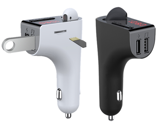 Reproductor Cargador Transmisor Bluetooth MP3 con Audífono para Vehículo(+3. Dto:10.01%)-V14